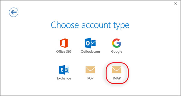 Setup ICA.NET email account on your Outlook 2016 Manual Step 3 - Method 2